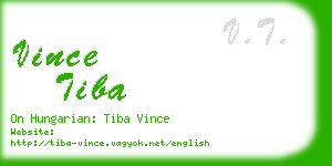vince tiba business card